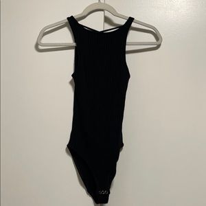 Abercrombie & Fitch black body suit with open back
